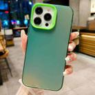 For iPhone 14 Pro Max IMD Colorful Gradient PC + Acrylic Phone Case(Green) - 1