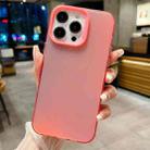 For iPhone 13 Pro Max IMD Colorful Gradient PC + Acrylic Phone Case(Pink) - 1
