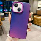 For iPhone 13 IMD Colorful Gradient PC + Acrylic Phone Case(Purple) - 1