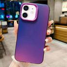 For iPhone 12 IMD Colorful Gradient PC + Acrylic Phone Case(Purple) - 1