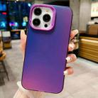 For iPhone 12 Pro IMD Colorful Gradient PC + Acrylic Phone Case(Purple) - 1