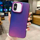 For iPhone XS Max IMD Colorful Gradient PC + Acrylic Phone Case(Purple) - 1