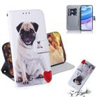 For Xiaomi Redmi 10X Pro 5G Colored Drawing Horizontal Flip Leather Case with Holder & Card Slot & Wallet(Pug) - 1