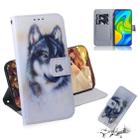 For Xiaomi Redmi Note 9 / 10X 4G Colored Drawing Horizontal Flip Leather Case with Holder & Card Slot & Wallet(White Wolf) - 1