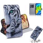 For Xiaomi Redmi Note 9 / 10X 4G Colored Drawing Horizontal Flip Leather Case with Holder & Card Slot & Wallet(Tiger) - 1