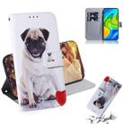 For Xiaomi Redmi Note 9 / 10X 4G Colored Drawing Horizontal Flip Leather Case with Holder & Card Slot & Wallet(Pug) - 1