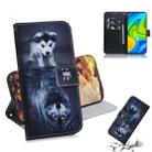 For Xiaomi Redmi Note 9 / 10X 4G Colored Drawing Horizontal Flip Leather Case with Holder & Card Slot & Wallet(Wolf and Dog) - 1