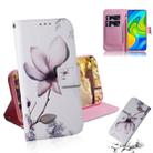 For Xiaomi Redmi Note 9 / 10X 4G Colored Drawing Horizontal Flip Leather Case with Holder & Card Slot & Wallet(Magnolia Flower) - 1