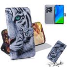 For Huawei P Smart 2020 Colored Drawing Horizontal Flip Leather Case with Holder & Card Slot & Wallet(Tiger) - 1