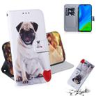 For Huawei P Smart 2020 Colored Drawing Horizontal Flip Leather Case with Holder & Card Slot & Wallet(Pug) - 1