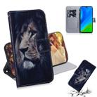 For Huawei P Smart 2020 Colored Drawing Horizontal Flip Leather Case with Holder & Card Slot & Wallet(Lion) - 1