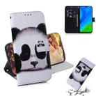 For Huawei P Smart 2020 Colored Drawing Horizontal Flip Leather Case with Holder & Card Slot & Wallet(Panda) - 1