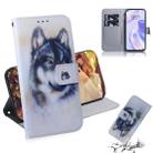 For Huawei P40 Lite 5G Colored Drawing Horizontal Flip Leather Case with Holder & Card Slot & Wallet(White Wolf) - 1