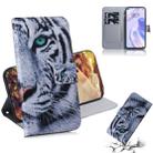 For Huawei P40 Lite 5G Colored Drawing Horizontal Flip Leather Case with Holder & Card Slot & Wallet(Tiger) - 1