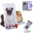 For Huawei P40 Lite 5G Colored Drawing Horizontal Flip Leather Case with Holder & Card Slot & Wallet(Pug) - 1