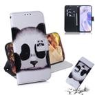 For Huawei P40 Lite 5G Colored Drawing Horizontal Flip Leather Case with Holder & Card Slot & Wallet(Panda) - 1