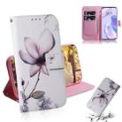 For Huawei P40 Lite 5G Colored Drawing Horizontal Flip Leather Case with Holder & Card Slot & Wallet(Magnolia Flower) - 1