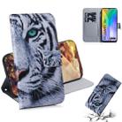 For Huawei Y6P Colored Drawing Horizontal Flip Leather Case with Holder & Card Slot & Wallet(Tiger) - 1