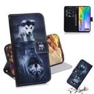 For Huawei Y6P Colored Drawing Horizontal Flip Leather Case with Holder & Card Slot & Wallet(Wolf and Dog) - 1