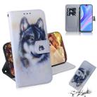 For Huawei P Smart S / Enjoy 10S / Y8P Colored Drawing Horizontal Flip Leather Case with Holder & Card Slot & Wallet(White Wolf) - 1