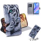 For Huawei P Smart S / Enjoy 10S / Y8P Colored Drawing Horizontal Flip Leather Case with Holder & Card Slot & Wallet(Tiger) - 1