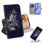 For Huawei P Smart S / Enjoy 10S / Y8P Colored Drawing Horizontal Flip Leather Case with Holder & Card Slot & Wallet(Lion) - 1