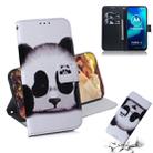 For Motorola Moto G8 Power Lite Colored Drawing Horizontal Flip Leather Case with Holder & Card Slot & Wallet(Panda) - 1