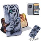 For Nokia 5.3 Colored Drawing Horizontal Flip Leather Case with Holder & Card Slot & Wallet(Tiger) - 1