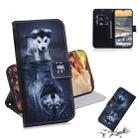 For Nokia 5.3 Colored Drawing Horizontal Flip Leather Case with Holder & Card Slot & Wallet(Wolf and Dog) - 1