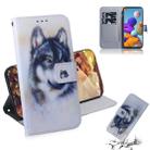 For Samsung Galaxy A21s Colored Drawing Horizontal Flip Leather Case with Holder & Card Slot & Wallet(White Wolf) - 1