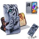 For Samsung Galaxy A21s Colored Drawing Horizontal Flip Leather Case with Holder & Card Slot & Wallet(Tiger) - 1