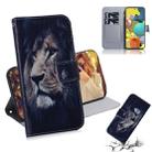 For Samsung Galaxy A51 5G Colored Drawing Horizontal Flip Leather Case with Holder & Card Slot & Wallet(Lion) - 1