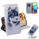 For Samsung Galaxy A71 5G Colored Drawing Horizontal Flip Leather Case with Holder & Card Slot & Wallet(White Wolf) - 1