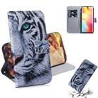 For Xiaomi Mi Note 10 Lite Colored Drawing Horizontal Flip Leather Case with Holder & Card Slot & Wallet(Tiger) - 1