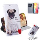 For Xiaomi Mi Note 10 Lite Colored Drawing Horizontal Flip Leather Case with Holder & Card Slot & Wallet(Pug) - 1