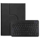 For iPad 10.2 2021 / Air 2019 Square Button 360 Degree Rotatable Bluetooth Keyboard Leather Case(Black) - 1