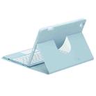For iPad Air 2022 / iPad Pro 11 2021 Three-color Backlight White 360 Degree Rotatable Bluetooth Keyboard Leather Case(Sky Blue) - 3