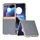 For Motorola Razr 40 Ultra Nano Plating Diamond Texture Phone Case(Black) - 1