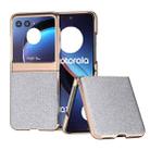 For Motorola Razr 40 Ultra Nano Plating Diamond Texture Phone Case(Silver) - 1