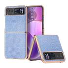 For Motorola Razr 40 Nano Plating Diamond Texture Phone Case(Blue) - 1