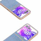 For Motorola Razr 50 Nano Plating Diamond Texture Phone Case(Blue) - 3