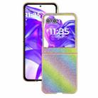 For Motorola Razr 50 Nano Plating Diamond Texture Phone Case(Rainbow) - 1