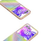 For Motorola Razr 50 Nano Plating Diamond Texture Phone Case(Rainbow) - 3