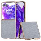 For Motorola Razr 50 Ultra Nano Plating Diamond Texture Phone Case(Black) - 1
