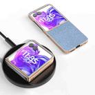 For Motorola Razr 50 Ultra Nano Plating Diamond Texture Phone Case(Blue) - 2