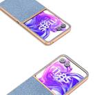 For Motorola Razr 50 Ultra Nano Plating Diamond Texture Phone Case(Blue) - 3