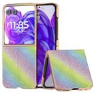 For Motorola Razr 50 Ultra Nano Plating Diamond Texture Phone Case(Rainbow) - 1