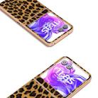 For Motorola Razr 50 Nano Plating Leopard Print Phone Case(Brown) - 3