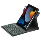 For iPad 10.2 2021 / Air 2019 Round Button 360 Degree Rotatable Bluetooth Keyboard Leather Case(Black) - 1