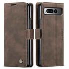 For Google Pixel Fold CaseMe 013 Multifunctional Horizontal Flip Leather Phone Case(Coffee) - 2